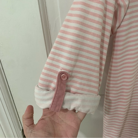 Pajamagrams Women’s Striped Convertible Sleeve Nightgown Size X Small - Picture 4 of 10